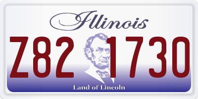 IL license plate Z821730