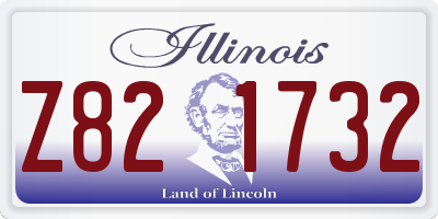 IL license plate Z821732