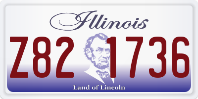 IL license plate Z821736