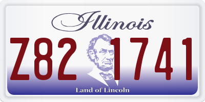 IL license plate Z821741