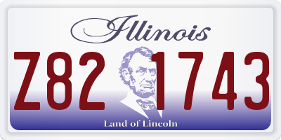 IL license plate Z821743