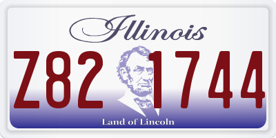 IL license plate Z821744