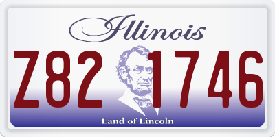 IL license plate Z821746