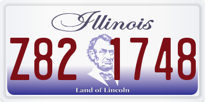 IL license plate Z821748