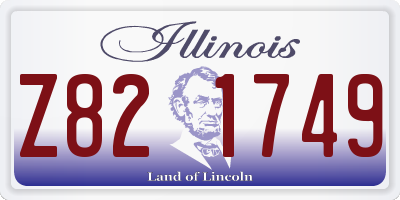 IL license plate Z821749