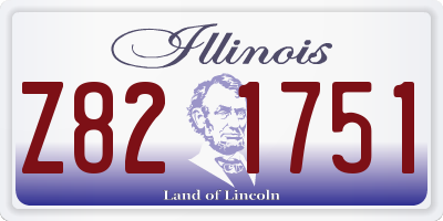 IL license plate Z821751