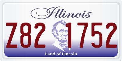 IL license plate Z821752