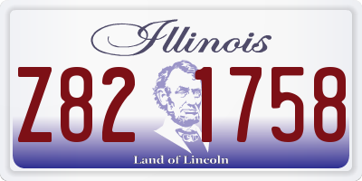 IL license plate Z821758