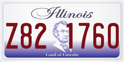 IL license plate Z821760