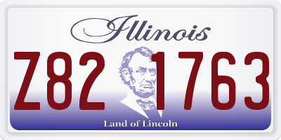 IL license plate Z821763