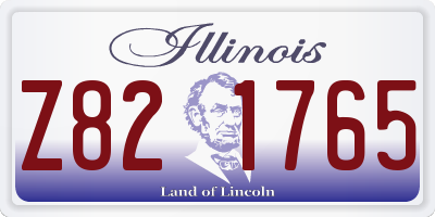 IL license plate Z821765