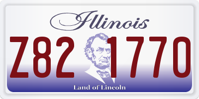 IL license plate Z821770