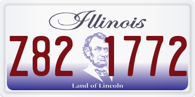IL license plate Z821772