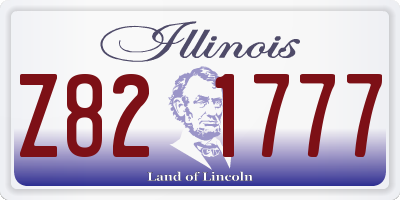 IL license plate Z821777