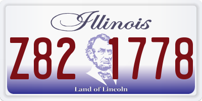 IL license plate Z821778