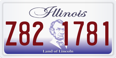 IL license plate Z821781