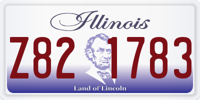 IL license plate Z821783