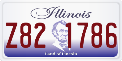 IL license plate Z821786