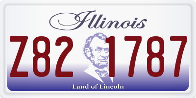 IL license plate Z821787