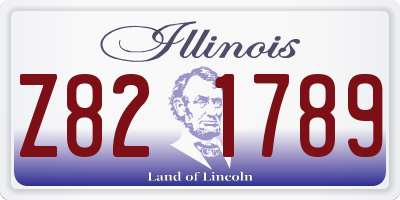 IL license plate Z821789