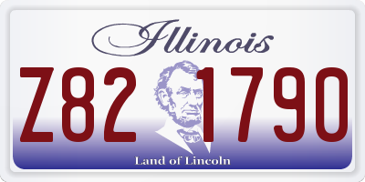 IL license plate Z821790