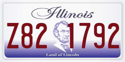 IL license plate Z821792