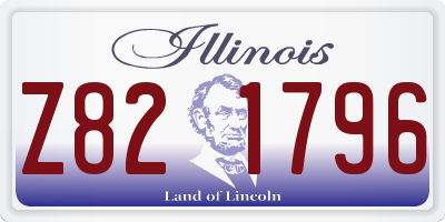 IL license plate Z821796