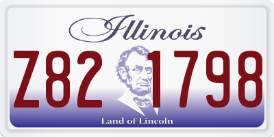 IL license plate Z821798