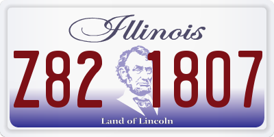 IL license plate Z821807