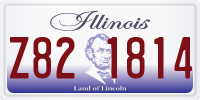 IL license plate Z821814