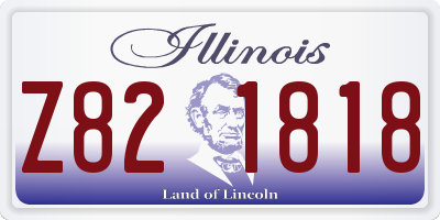 IL license plate Z821818