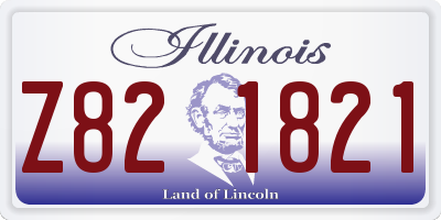 IL license plate Z821821