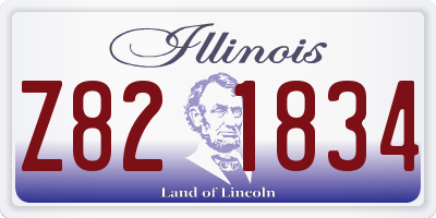 IL license plate Z821834