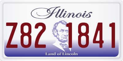 IL license plate Z821841