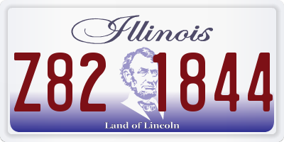 IL license plate Z821844