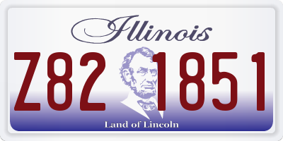 IL license plate Z821851