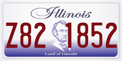 IL license plate Z821852
