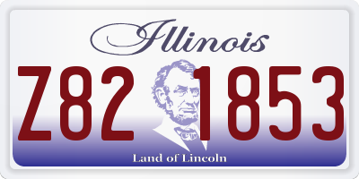 IL license plate Z821853