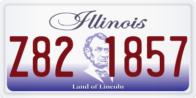 IL license plate Z821857