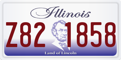IL license plate Z821858
