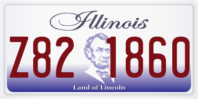 IL license plate Z821860