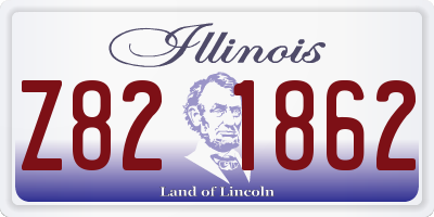 IL license plate Z821862