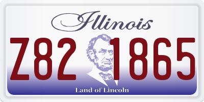 IL license plate Z821865