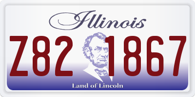 IL license plate Z821867