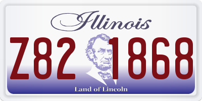 IL license plate Z821868
