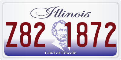 IL license plate Z821872