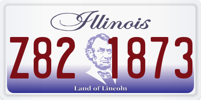 IL license plate Z821873