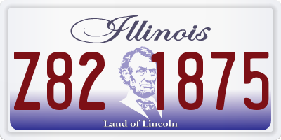 IL license plate Z821875