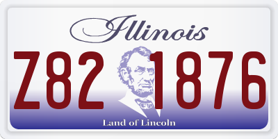 IL license plate Z821876