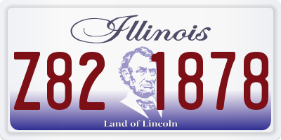 IL license plate Z821878